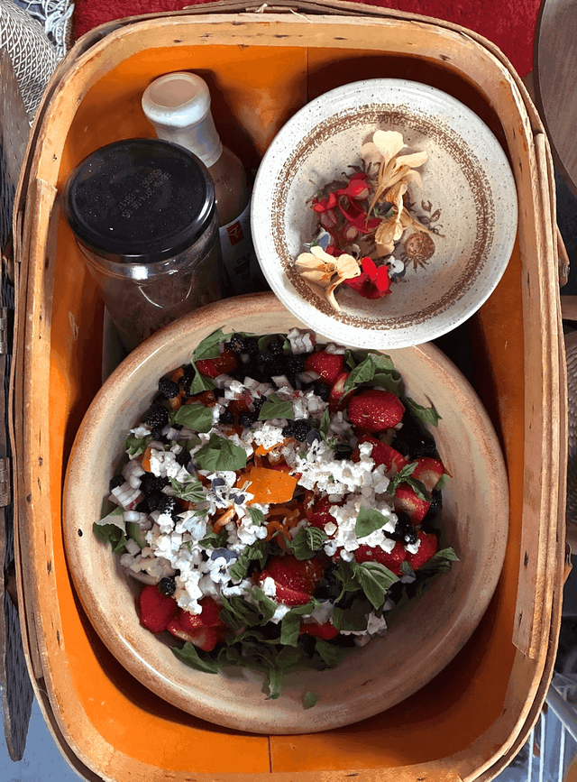birthday party rainbow salad